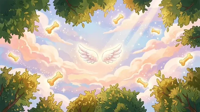 Sky Paws: winged treats over pink clouds